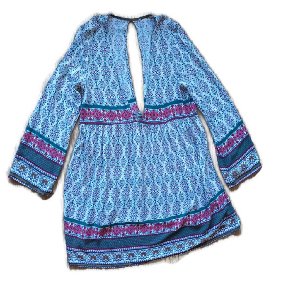 Boho polyester dress